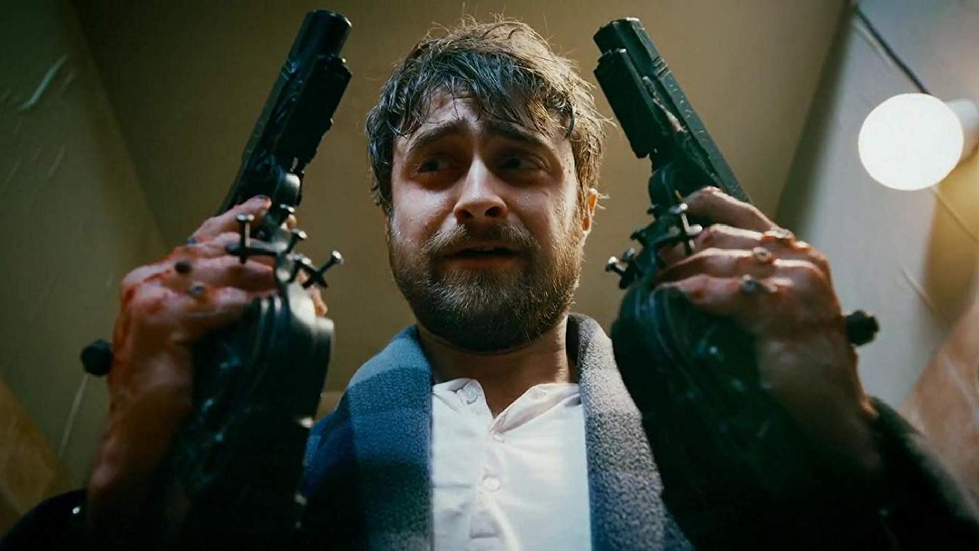 A still from Guns Akimbo (Image via Saban Films)